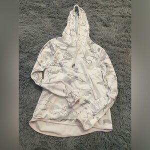 xl white camo under armour hoodie